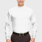 Adult Egyptian Interlock Long-Sleeve Mock Turtleneck