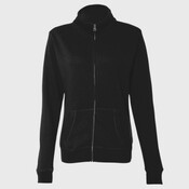 Ladies Sueded Fleece Full Zip Jacket