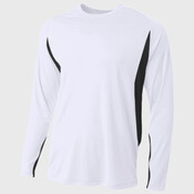 Men's Long Sleeve Color Block T-Shirt