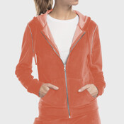 Ladies' Velour Full-Zip Hoodie