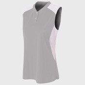 Ladies' Sleeveless 2 Button Henley