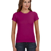 Ladies' 1x1 Baby Rib Scoop T-Shirt