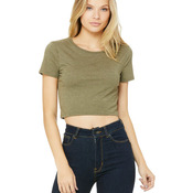 Ladies' Poly-Cotton Crop T-Shirt