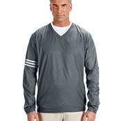 Men's climalite Colorblock V-Neck Wind Shirt