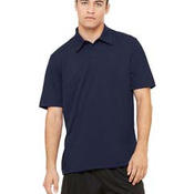 Unisex Performance Three-Button Mesh Polo