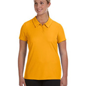 Ladies' Performance Three-Button Mesh Polo