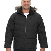 Men's Boreal Down Jacket with Faux Fur Trim