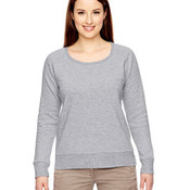 Ladies' 7 oz. Organic/Recycled Heathered Fleece Raglan Pullover