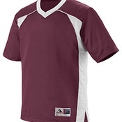 Adult Polyester Mesh V-Neck Short-Sleeve Jersey