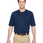 Adult Short-Sleeve Performance Henley