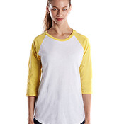 Ladies' 4.3 oz., 3/4-Sleeve Baseball Raglan