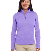 Ladies' Newbury Mélange Fleece Quarter-Zip