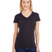 Ladies' Glitter V-Neck T-Shirt