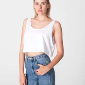 Ladies' Poly-Cotton Loose Crop Tank Top