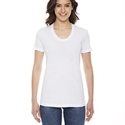 Ladies' Poly-Cotton Short-Sleeve Crewneck