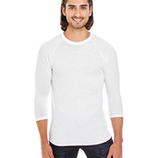 Unisex Poly-Cotton 3/4-Sleeve Raglan T-Shirt