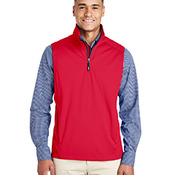 Men's Techno Lite Three-Layer Knit Tech-Shell Quarter-Zip Vest