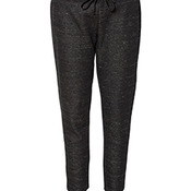 Ladies' Melange Fleece Jogger Pant