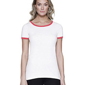 Ladies' CVC Ringer T-Shirt