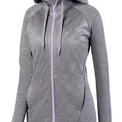 Ladies' Zoe Tonal Heather Full Zip Hoodie