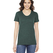 Ladies' Poly-Cotton Short-Sleeve Crewneck